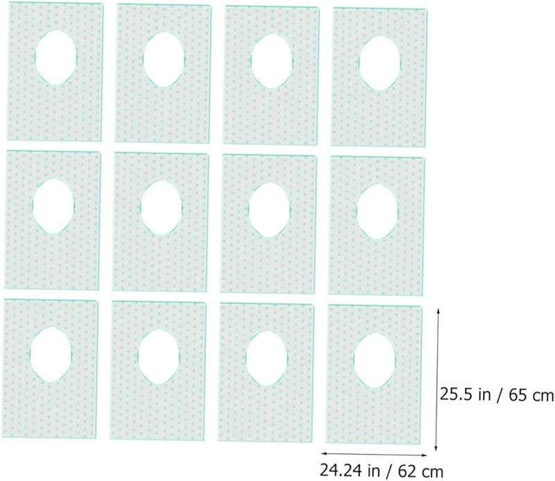 أغطية مقاعد المرحاض القابلة للتخلص مناسبة للسفر 14 قطعة قماش غير منسوج كبير سهل الحمل - Image 3